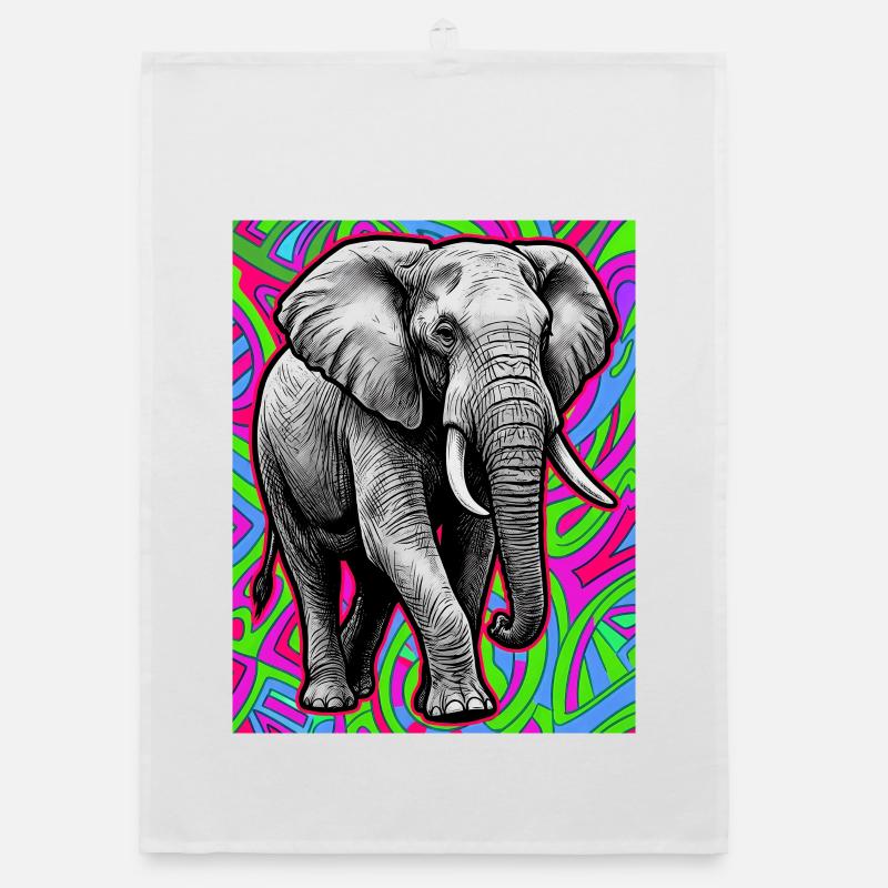 elephant Organic dish towel