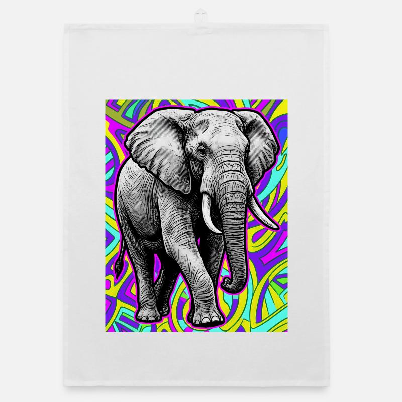 elephant Organic dish towel