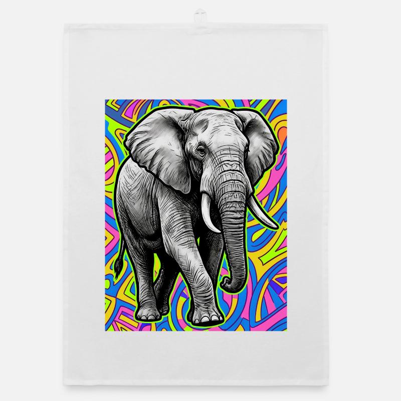 elephant Organic dish towel
