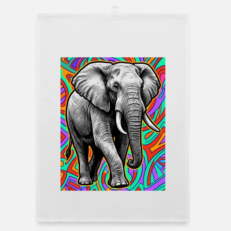 Elefant Organic Geschirrtuch