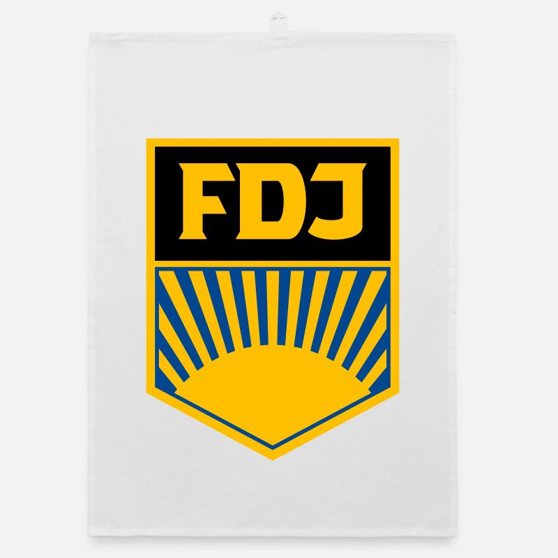 FDJ - Freie Deutsche Jugend (eckig, dreifarbig) Organic Geschirrtuch