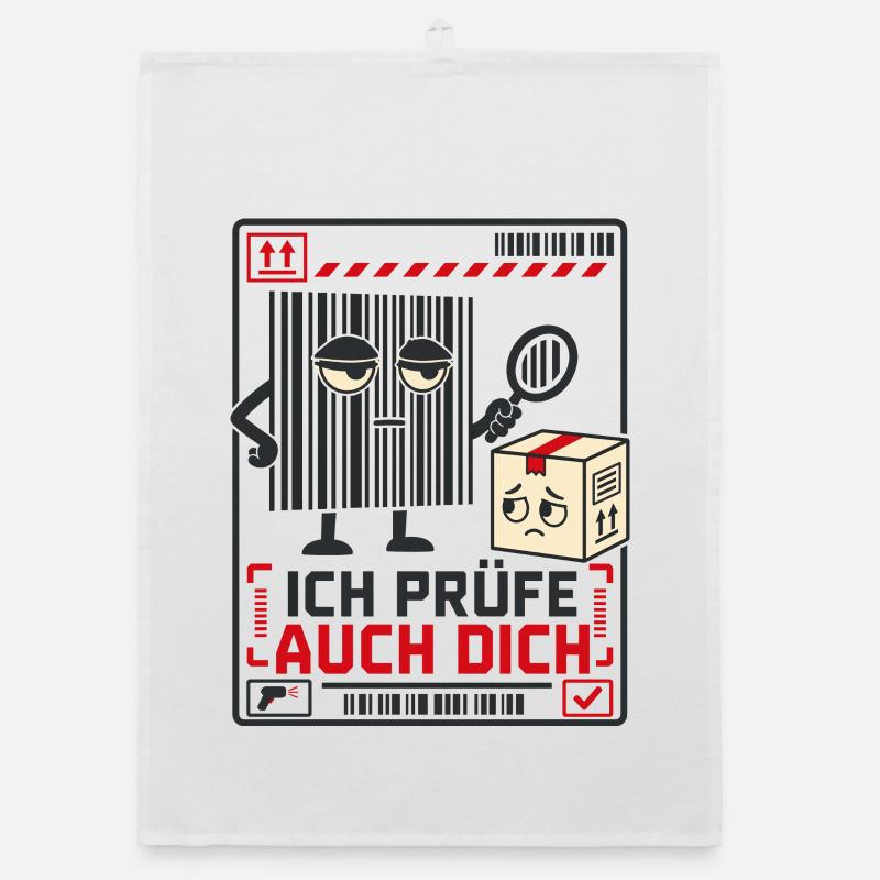 Ich prüfe auch dich Organic Geschirrtuch