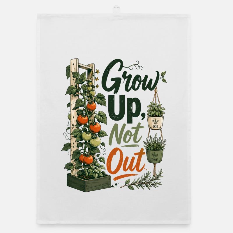 Grow Up Not Out Organic dish towel