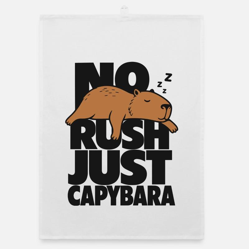 Pas d’urgence, juste du capybara Torchon bio