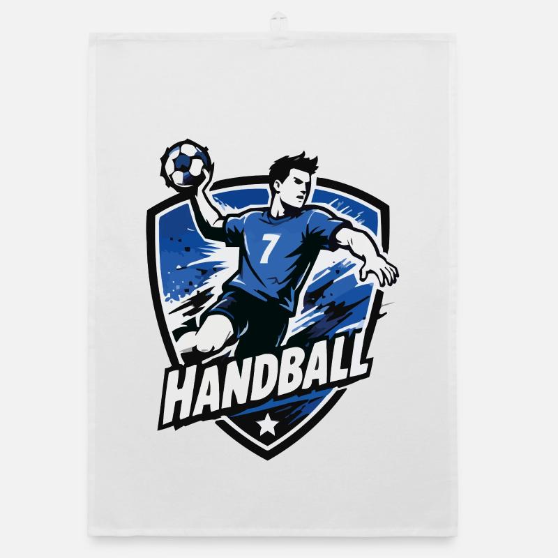 Bouclier bleu de l’attaquant de handball Torchon bio