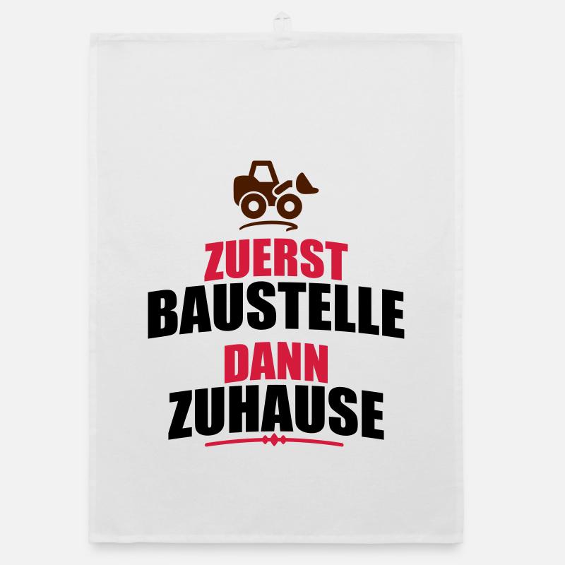Baustelle Organic Geschirrtuch