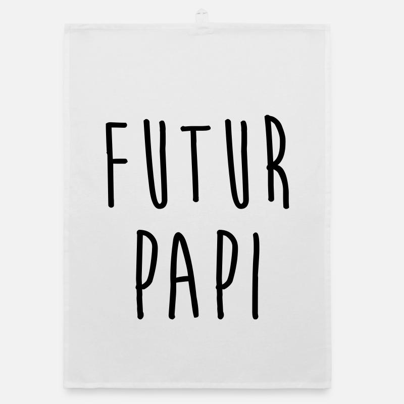 Futur Papi / Grand Pere / Naissance / Papy / Bébé Torchon bio