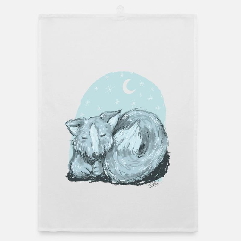 Vinja the she-wolf Organic dish towel