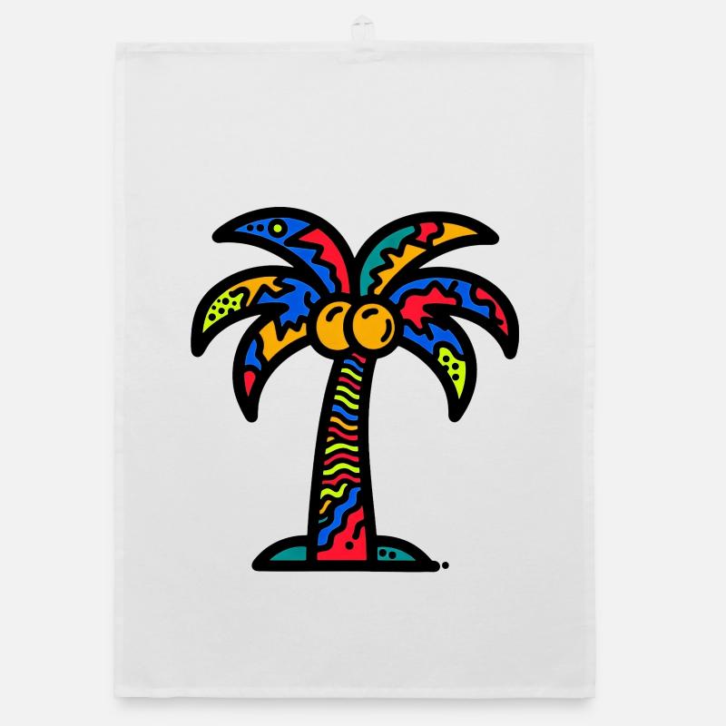 Palm tree Organic dish towel