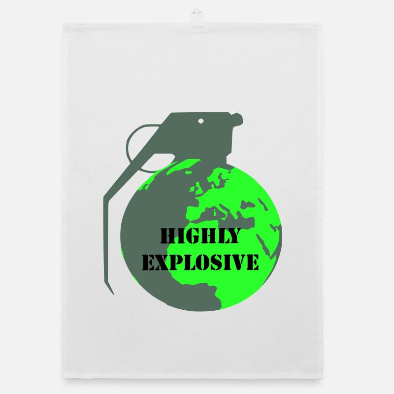 Explosive Erde Organic Geschirrtuch