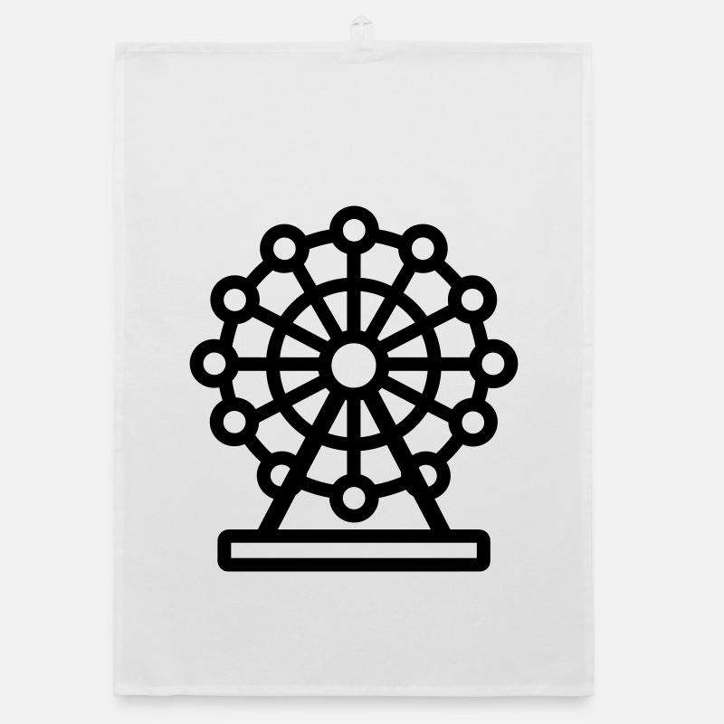 Ferris wheel Organic dish towel
