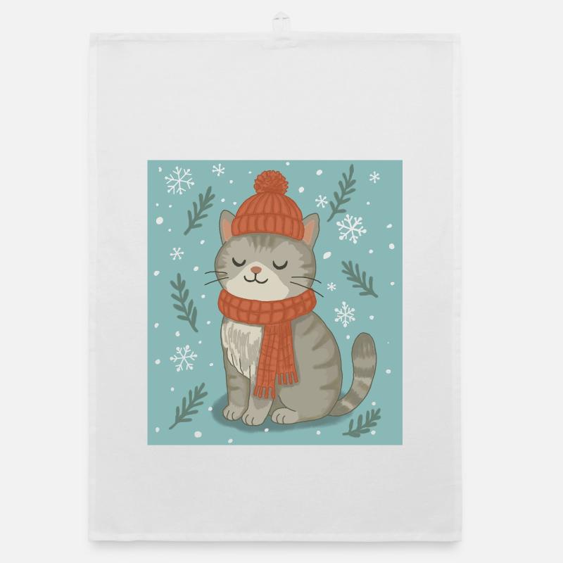 Chat d’hiver douillet Torchon bio
