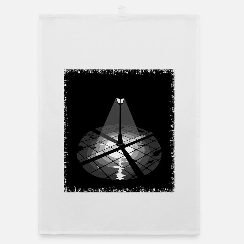 Lumière de rue solitaire Éclairage nocturne Grunge Torchon bio