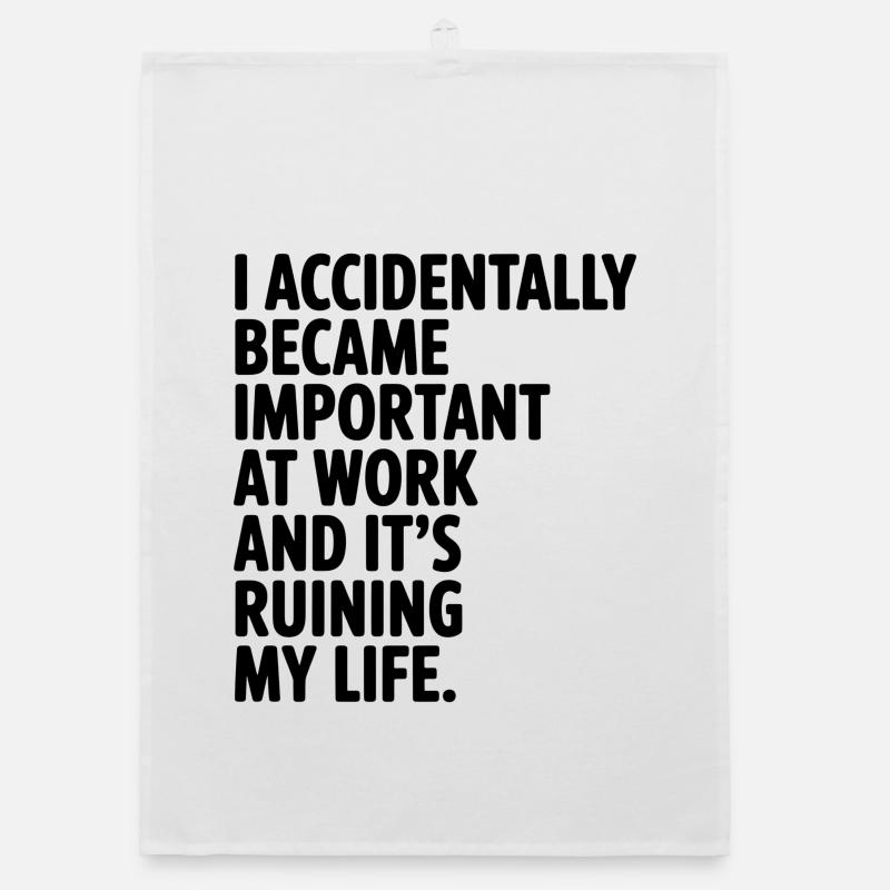 Accidentally Important at Work Organic dish towel