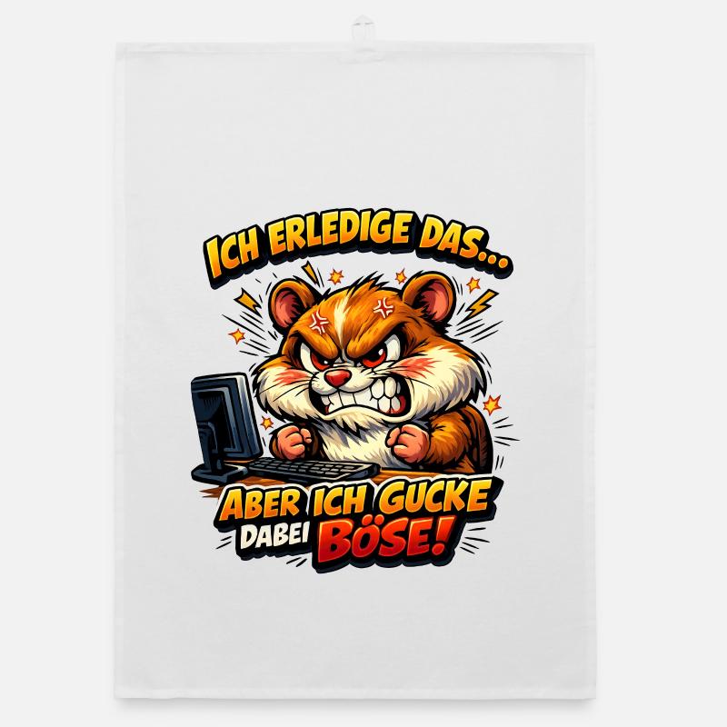 Ich mach das Hamster Organic Geschirrtuch