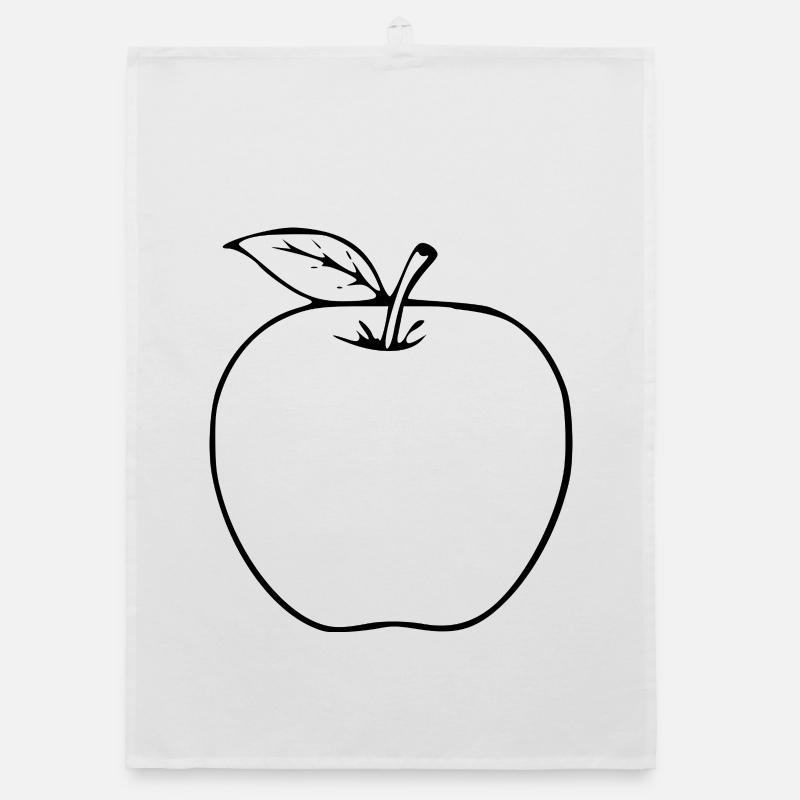 Cadeau minimaliste Apple Torchon bio