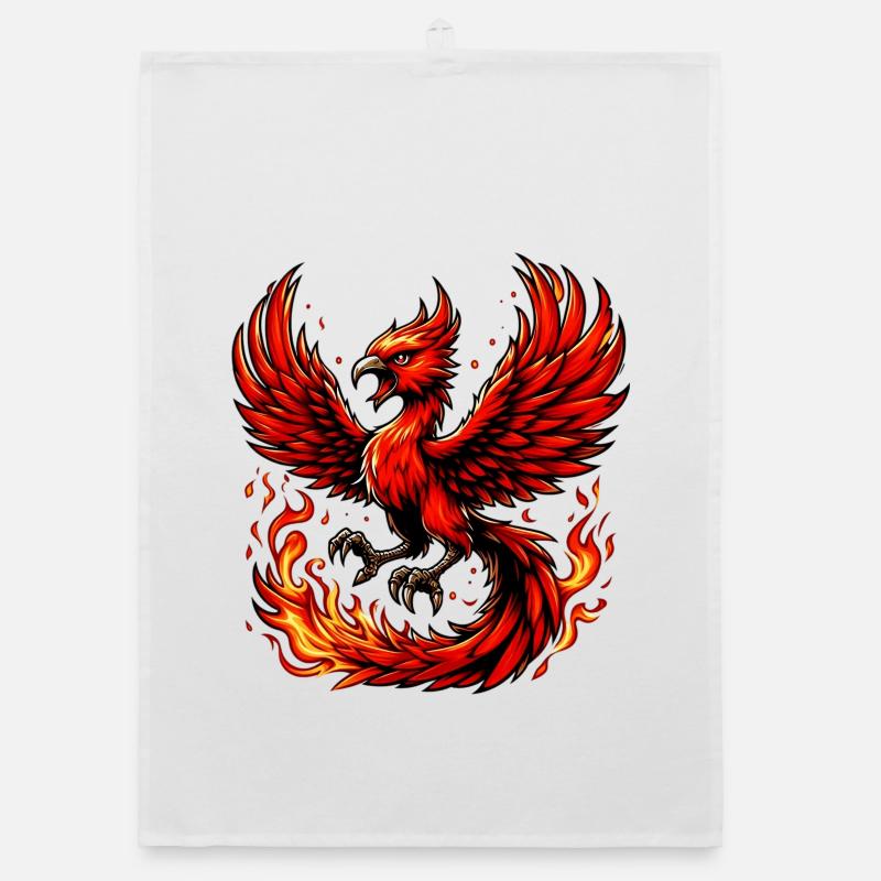 Phénix rouge Torchon bio