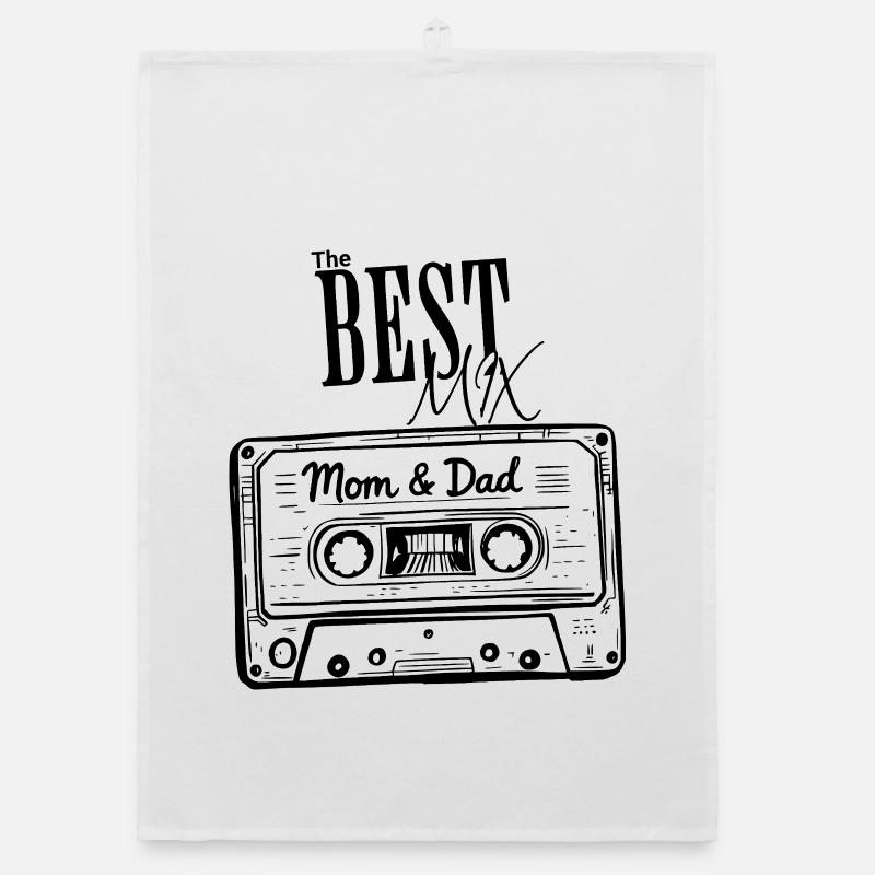 Vatertag Muttertag 80er Geschenk Best Mix Organic Geschirrtuch