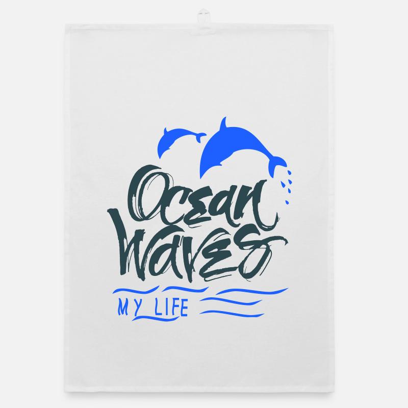 Ocean Delfine Organic Geschirrtuch