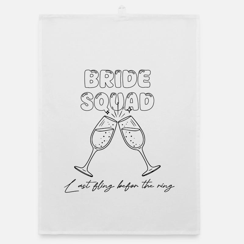 Bride Squad - Last fling befor the ring Organic Geschirrtuch