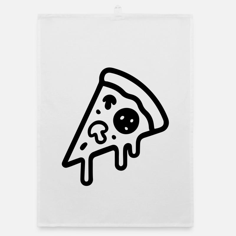 Icône de tranche de pizza Torchon bio