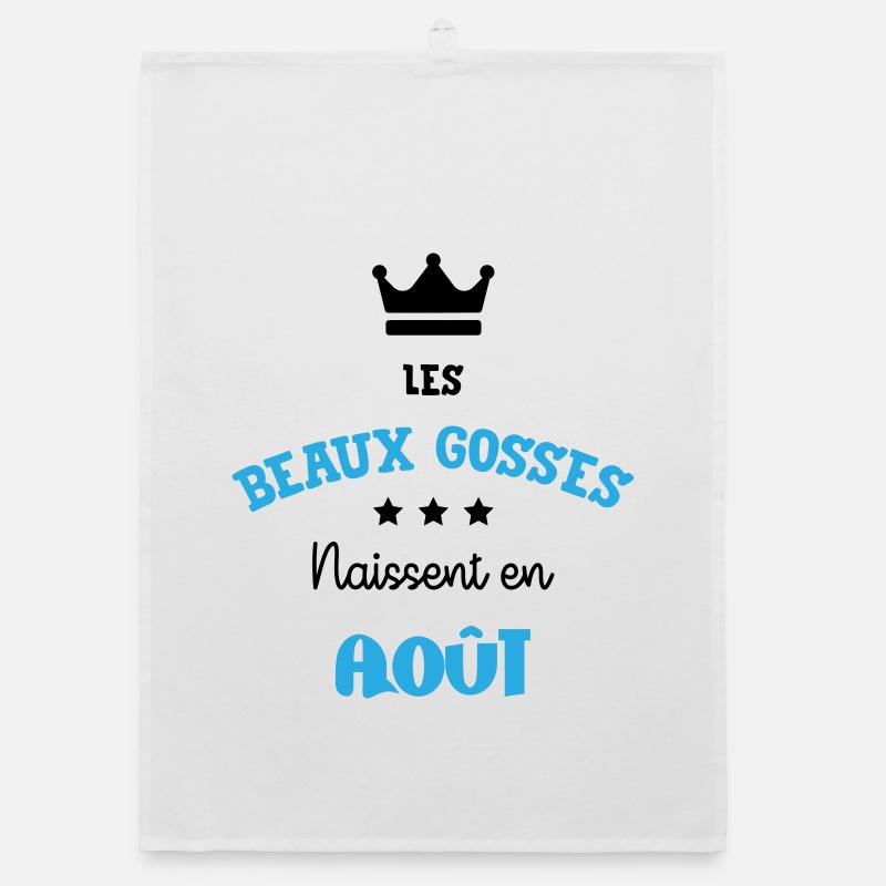 Cadeau naissance bébé garçon Août Beaux Gosses BG Torchon bio