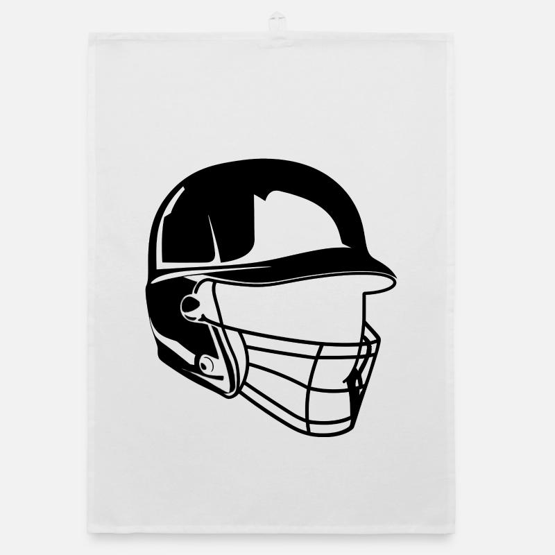 Baseball Helmet Organic dish towel