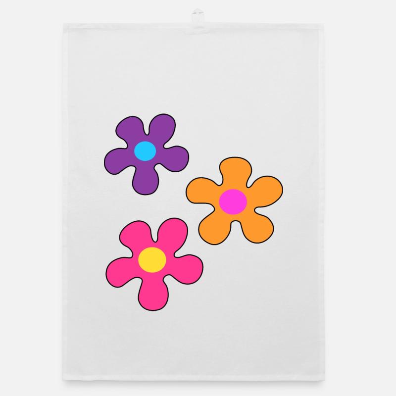 Fleurs hippie Torchon bio