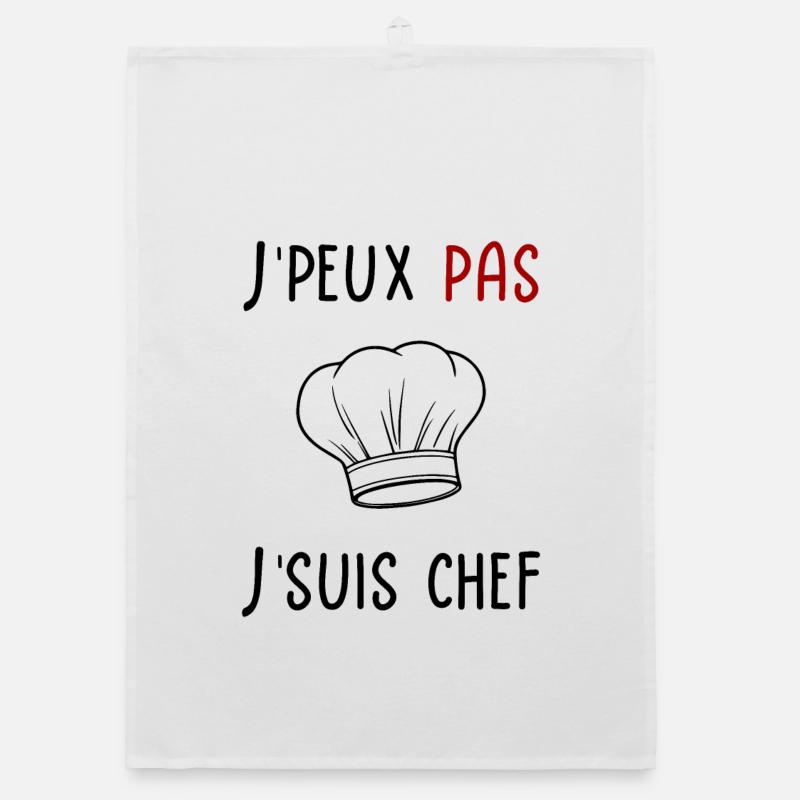 J'peux pas je suis chef (cuisinier) Torchon bio