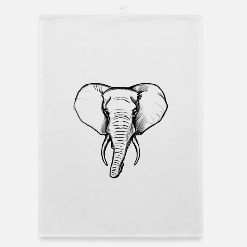 Elefant Organic Geschirrtuch