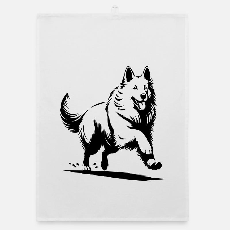 Schweizer Schäferhund Organic Geschirrtuch