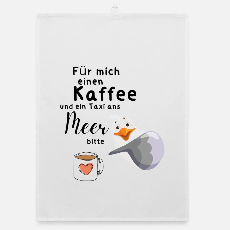Für mich einen Kaffee Organic Geschirrtuch