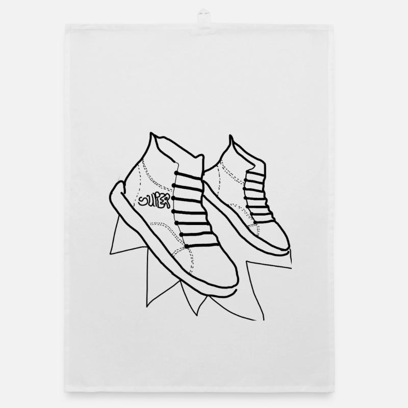 Tolle Schuhe - Organic Geschirrtuch - Weiß