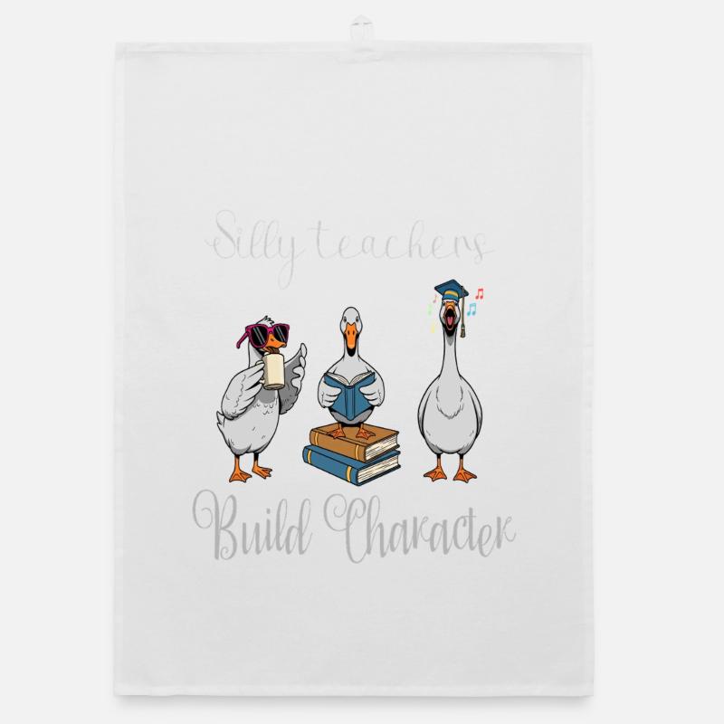 Pato Teacher and Studious Organic dish towel