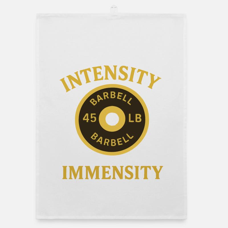 Conception intensive de poids d’haltères Torchon bio