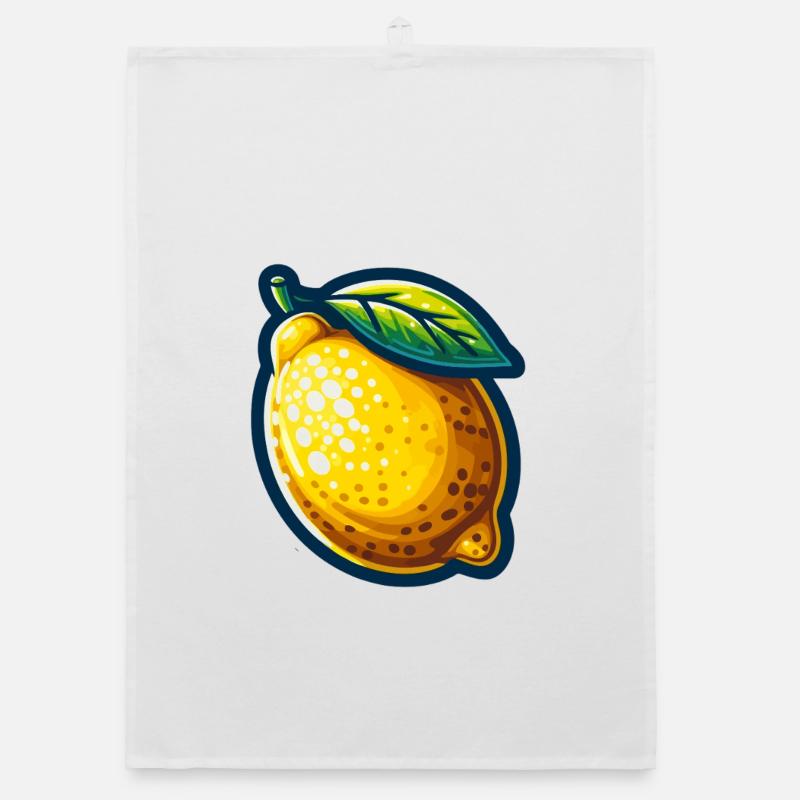 Vibrant Lemon Organic dish towel
