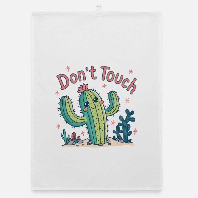 Cactus Dont Touch Torchon bio