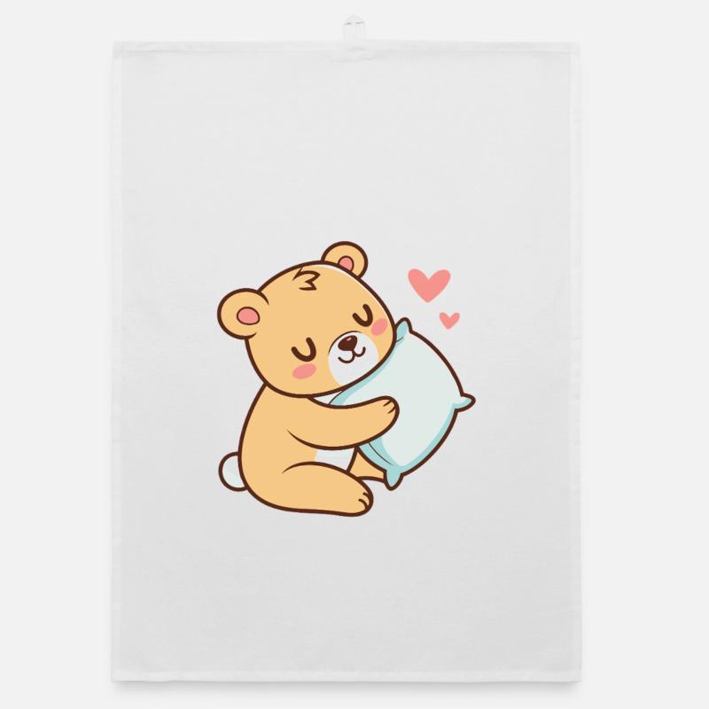 Soft Cuddle Teddy Bear Organic dish towel
