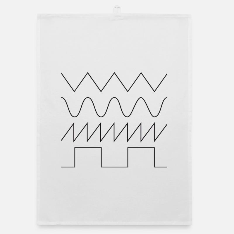 SYNTHESIZER WAVEFORM Organic dish towel