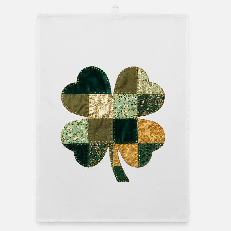 Style de courtepointe en trèfle patchwork Torchon bio