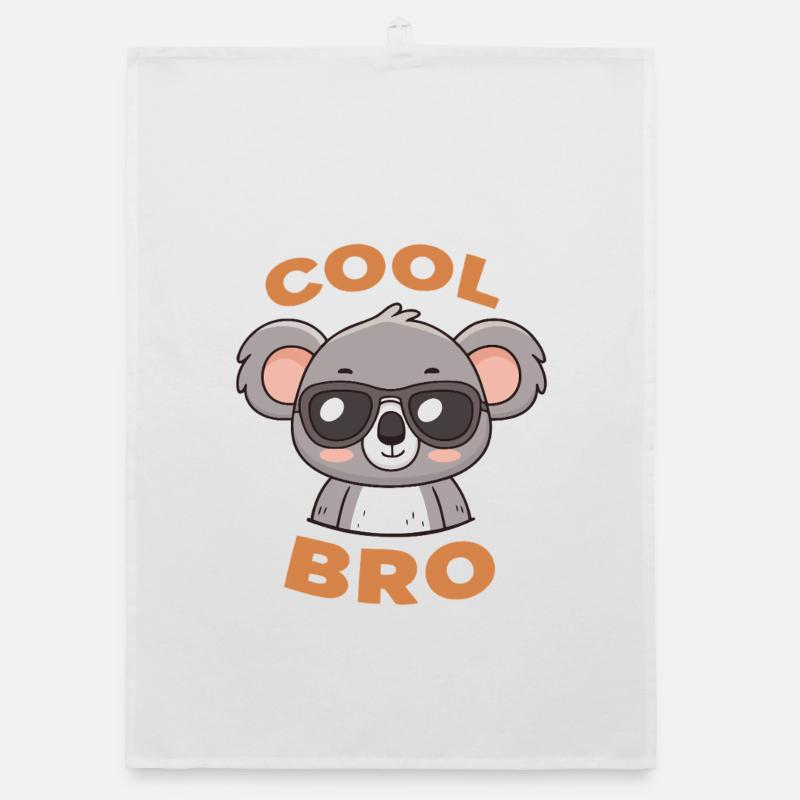 Koala Cool Bro mit Schutzbrille Organic Geschirrtuch