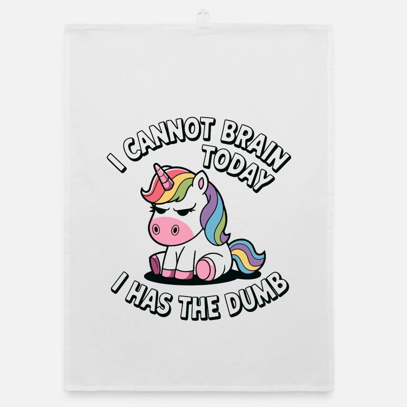 Mème Licorne : Cadeau de disquettes Brain Today Torchon bio