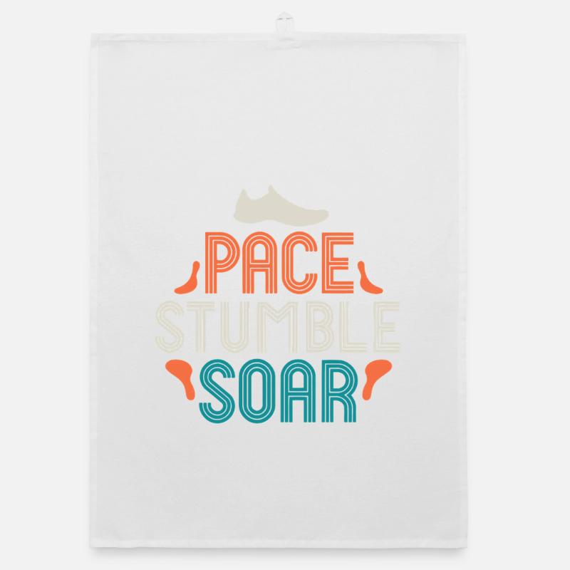 Pace Stumble Soar — Motivation Colorée Torchon bio