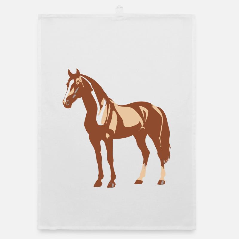 Pferd Design Organic Geschirrtuch