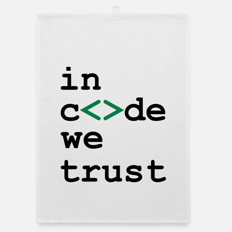 [ In code we trust ] Organic dish towel