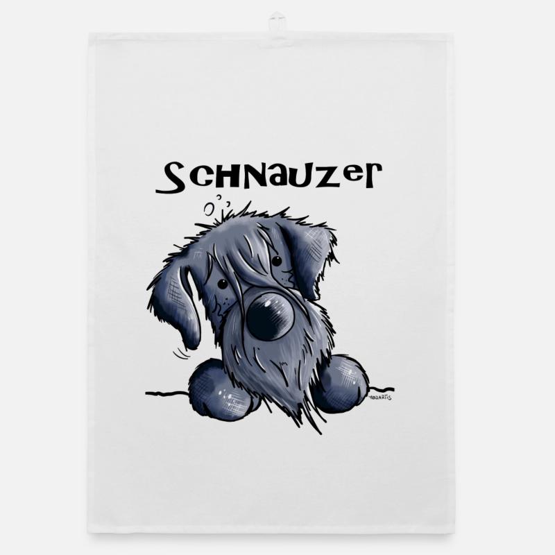 Süßer Schnauzer Organic Geschirrtuch