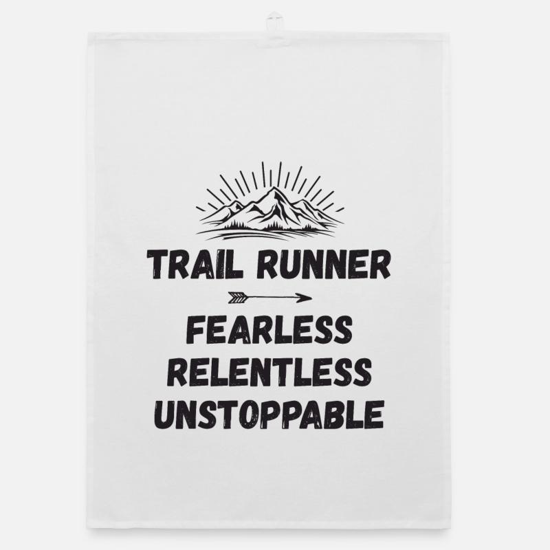 Trail Runner - Intrépide. Implacable. Imparable. Torchon bio