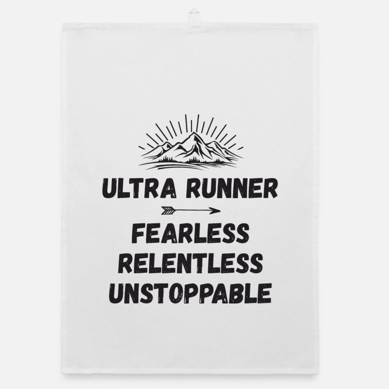 Ultra Runnner - Intrépide. Implacable. Imparable. Torchon bio