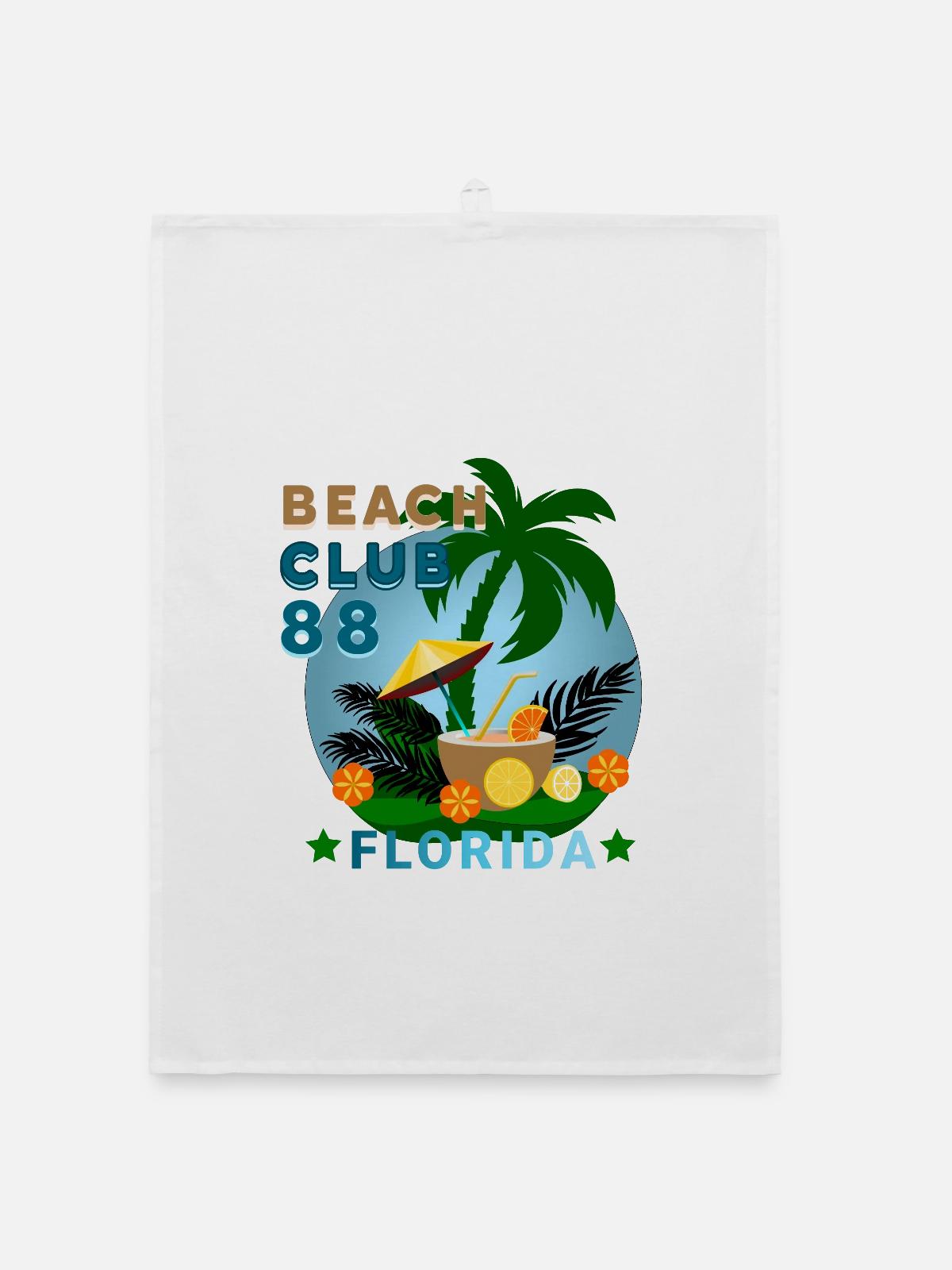 BEACH CLUB Florida - Organic Geschirrtuch - Weiß - Vorne