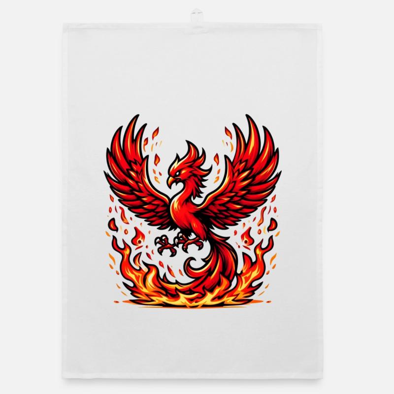 Roter Phönix Organic Geschirrtuch